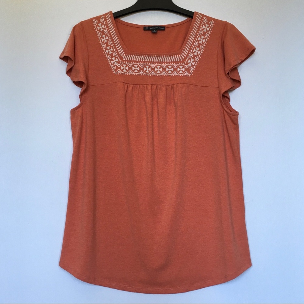 Adrianna Papell Women’s Top Embroidered Size S